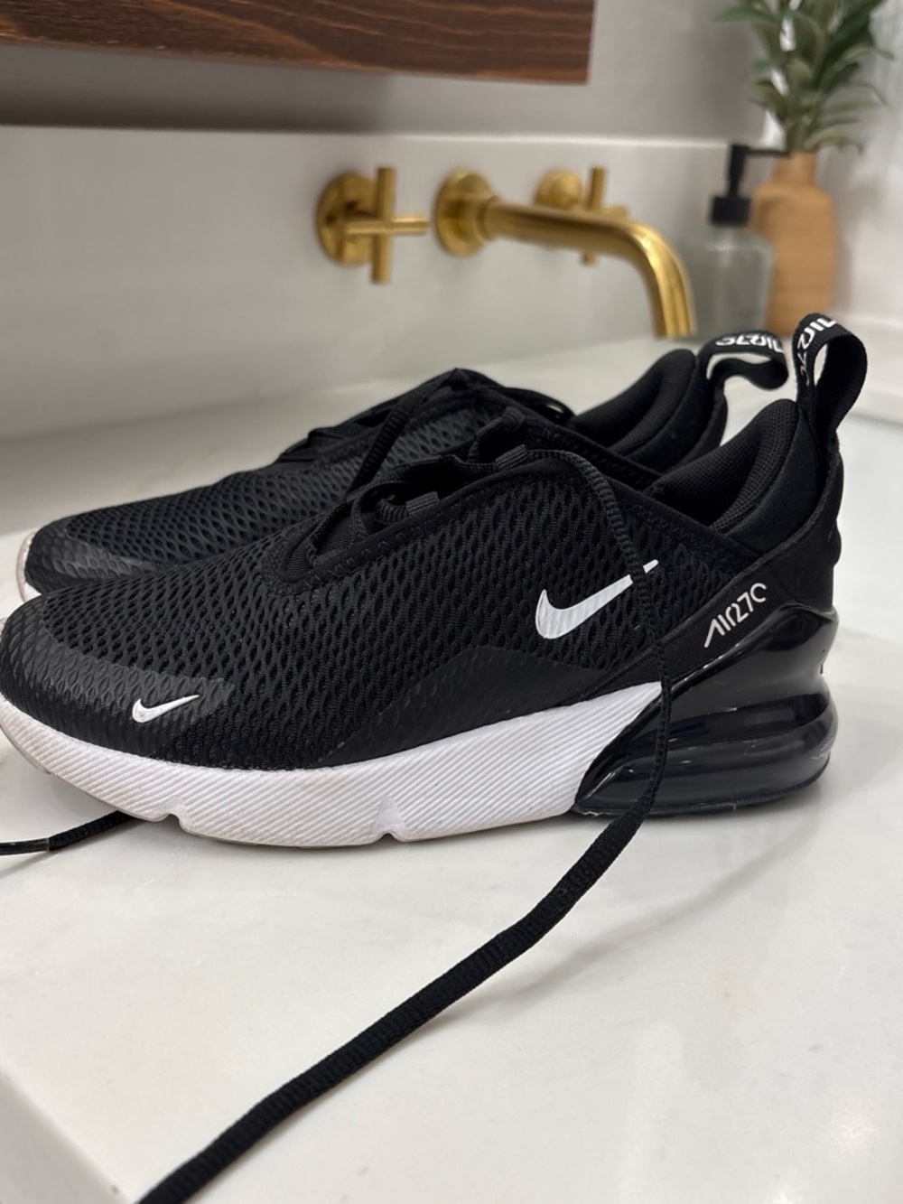 Nike Black & White Air Max 270c Sneakers